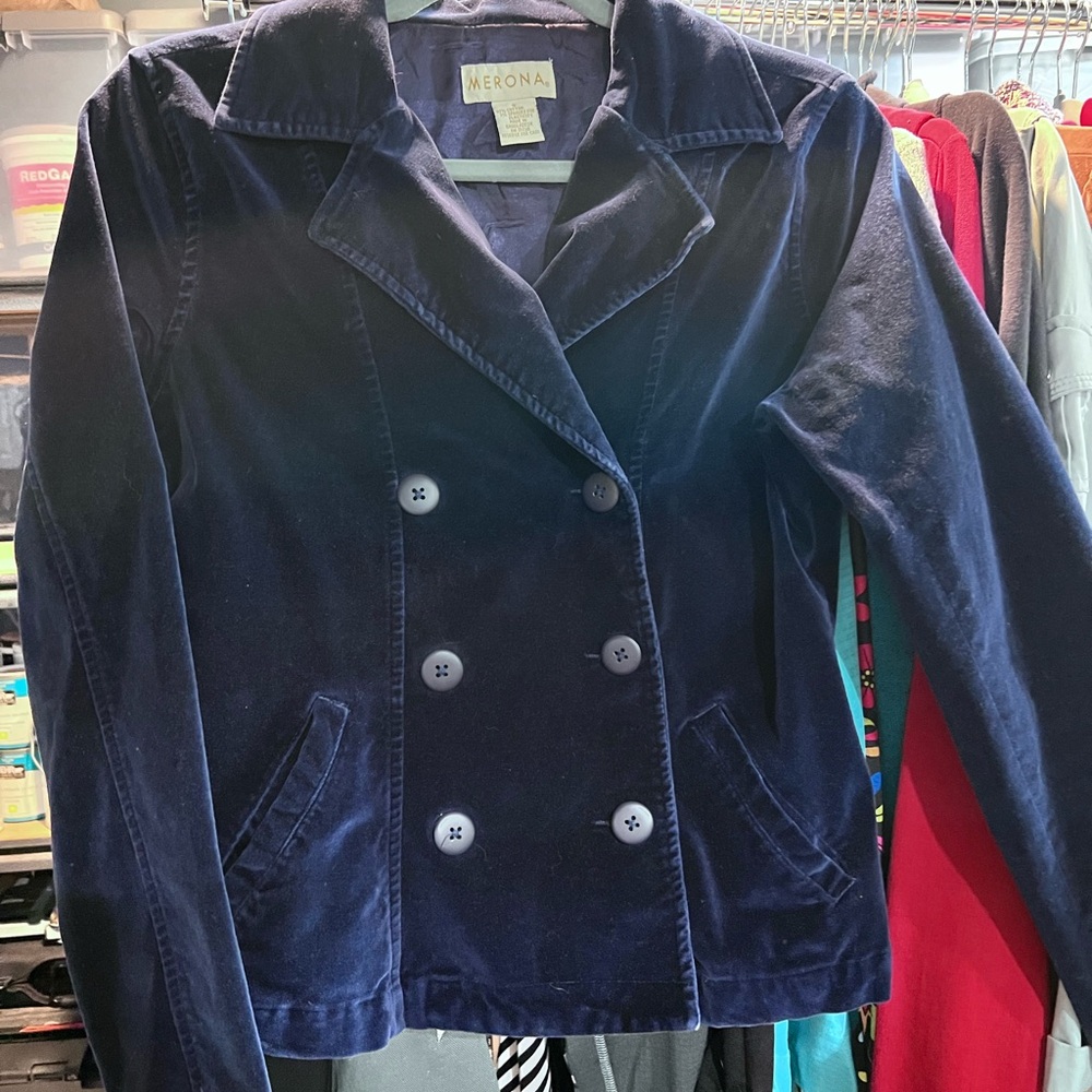 Merona Women's Dark Blue Pea Coat